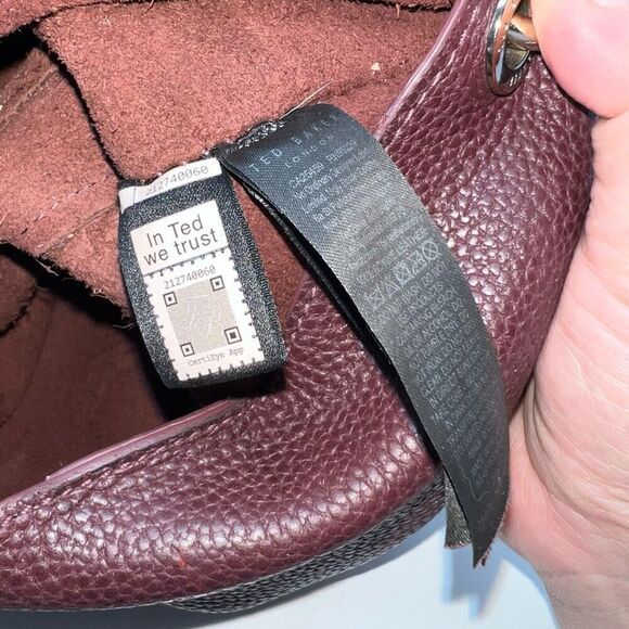 Ted Baker Women Leather Cross Body Bag With Leather/Chain Strap - Picture 12 of 14